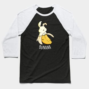 Bunana Cute Banana Bunny Pun Baseball T-Shirt